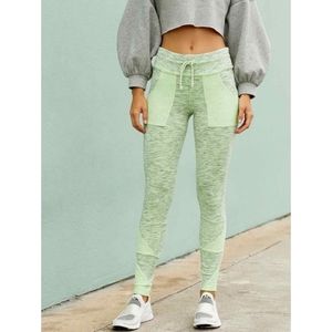 Free People Fp Movement Kyoto Leggings High Rise Ankle Pants Size XS Neon Melon